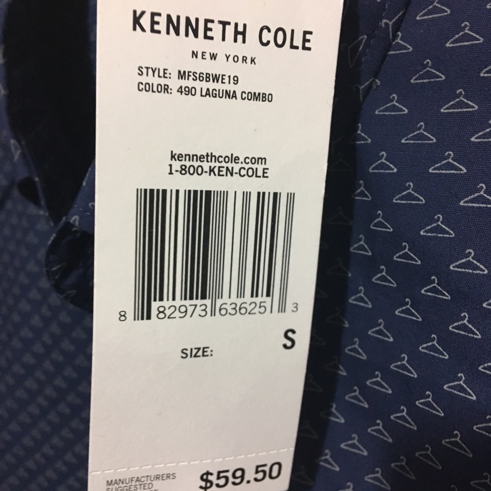 Kenneth cole men’s dressy shorts sleeve top - Picture 6 of 6
